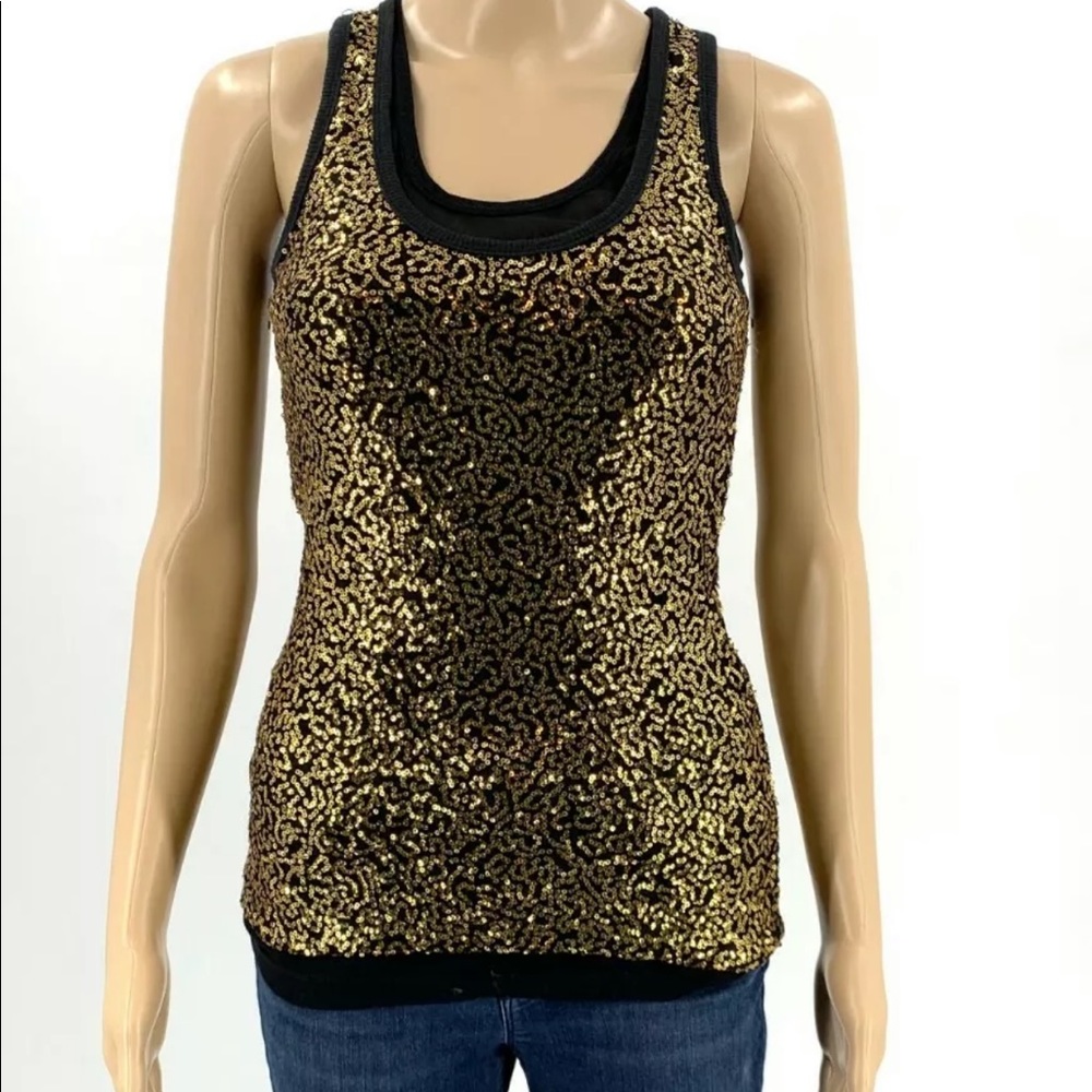 ROBERT RODRIGUEZ SEQUIN GOLD TOP